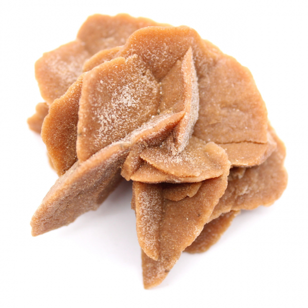 Stor ökenroskristall: exemplar från Marocko