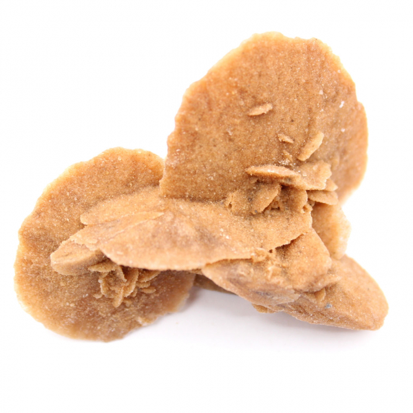 Liten marockansk ökenros: strålglansen av naturligt gips