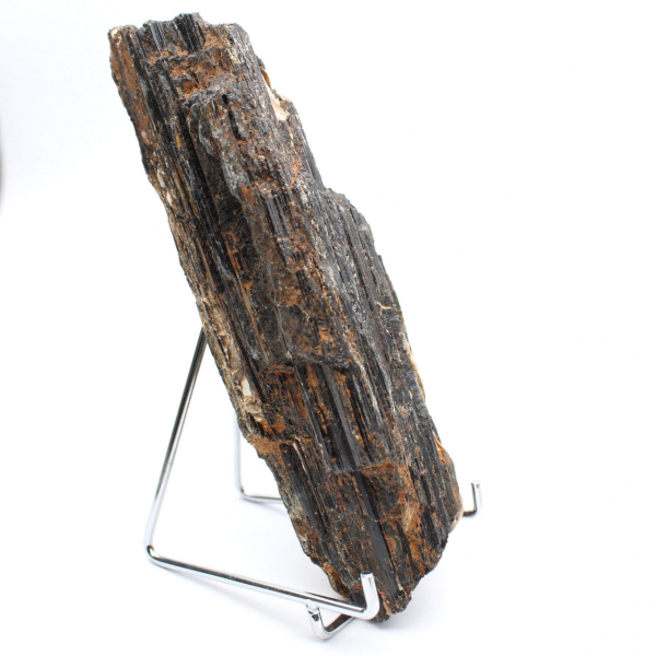 Svart turmalin från Madagaskar - Grovt mineralogiskt prov