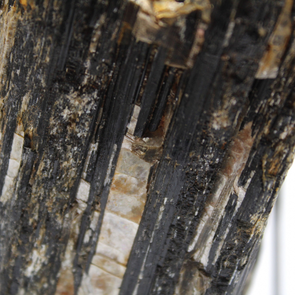 Svart turmalinsten - Madagaskar-samlingsexemplar