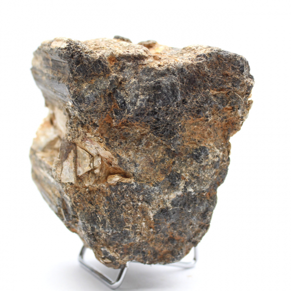 Mineralogiskt prov - Rå svart turmalin Madagaskar