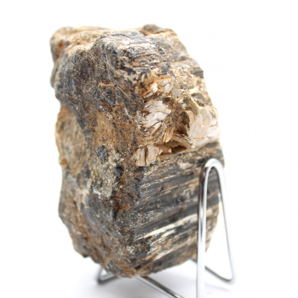 Mineralogiskt prov - Rå svart turmalin Madagaskar