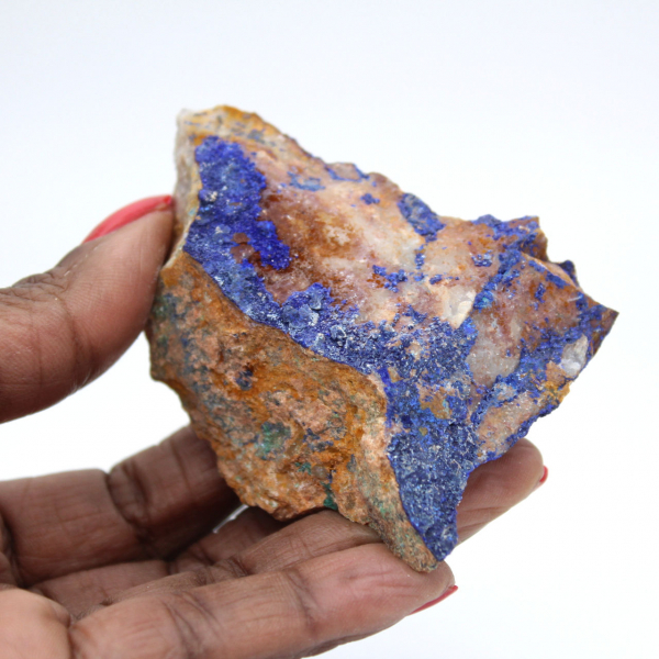 Litet exemplar av malakit azurit