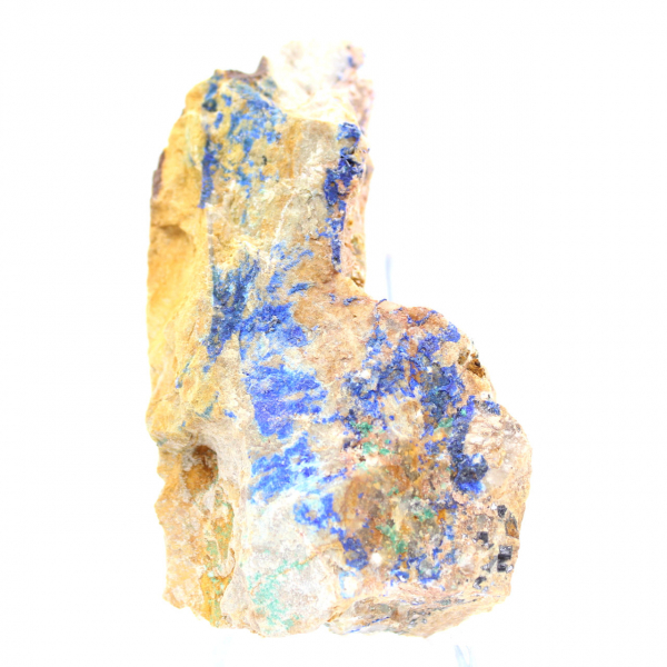 Blandade malakit- och azuritkristaller