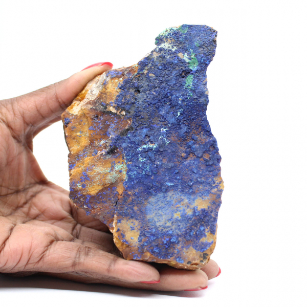 Malakit Azuritkristaller Marocko