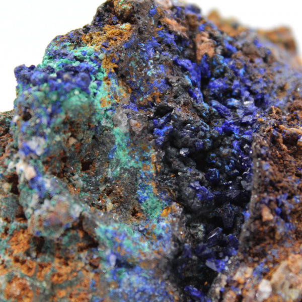 Malakit och Azurit-duo på matris