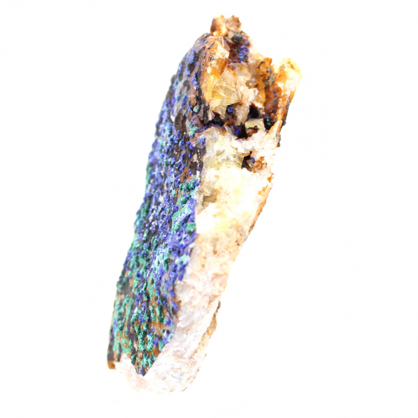 Rå naturlig malakit azurit