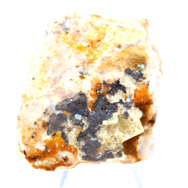 Malakit Azuritkristaller Marocko