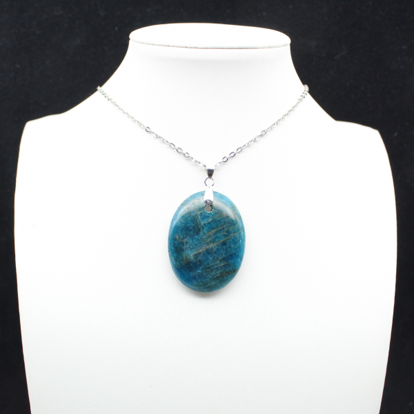 Madagaskar Blå Apatit Hänge - Samlarkristall