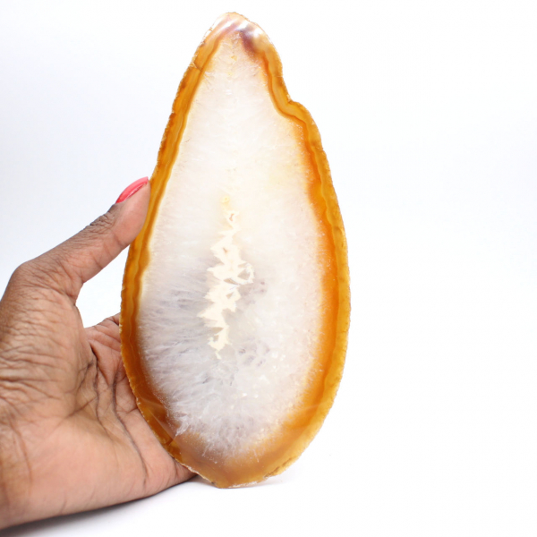 Prov av polerad sedimentär agat