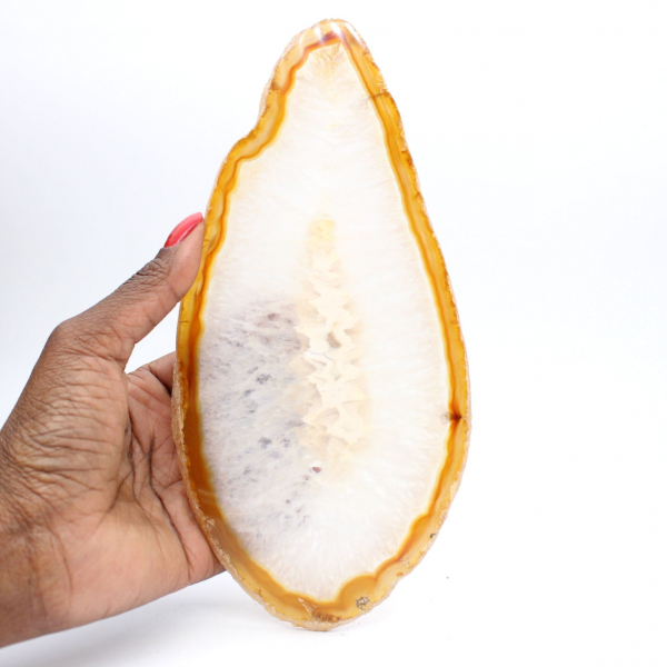 Polerad jätteagatskiva