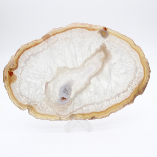 Grå och blå agat från Brasilien