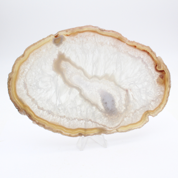 Grå och blå agat från Brasilien