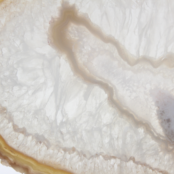 Grå och blå agat från Brasilien