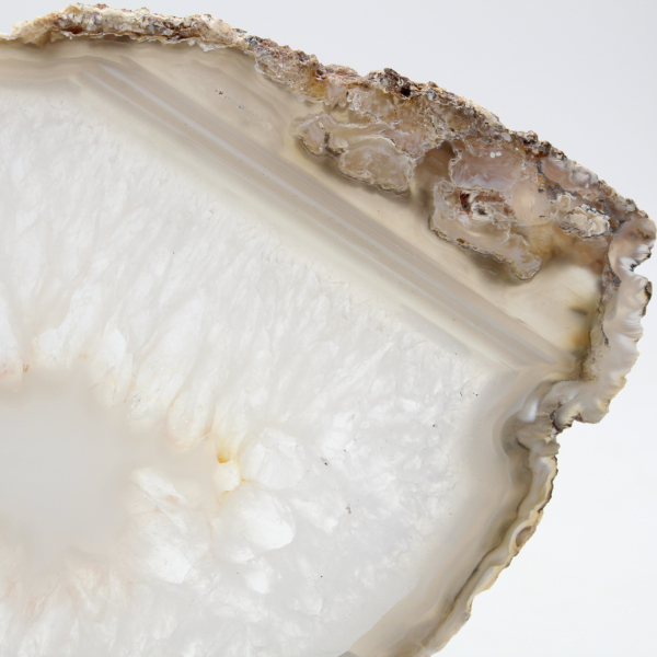 Brasiliansk agat: polerat exemplar