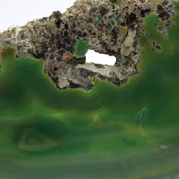 Grön agatskiva – Natursten 225 g, Brasilien