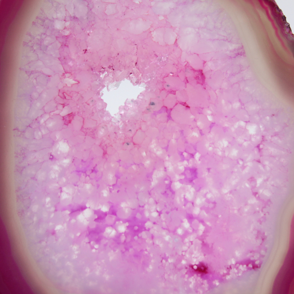 Polerad rosafärgad brasiliansk agat