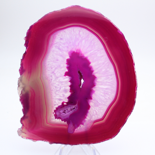 Rosafärgad polerad skivagat