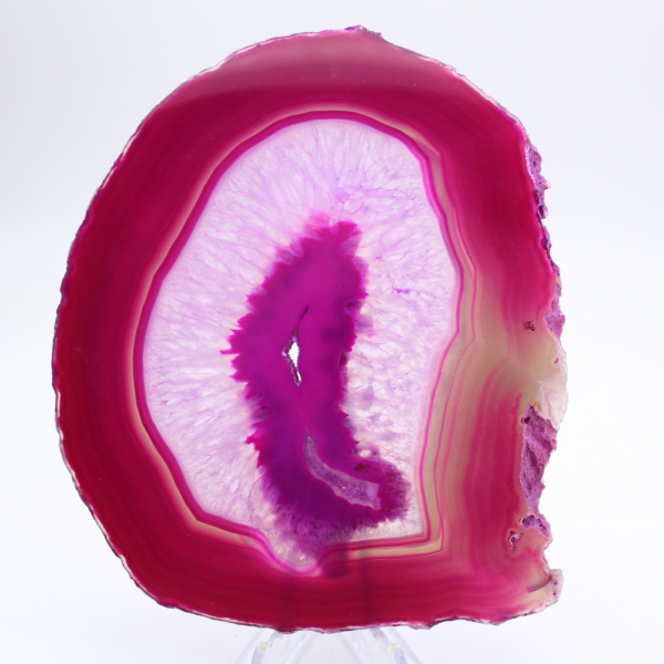 Rosafärgad polerad skivagat