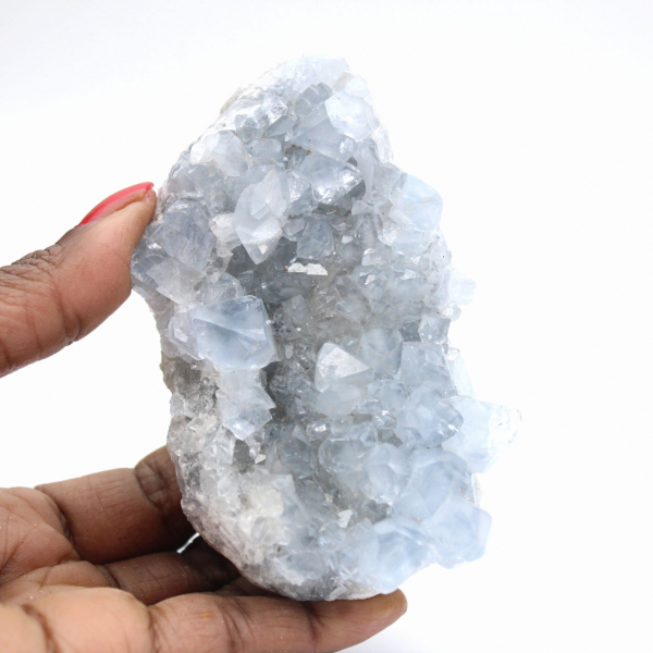 Naturlig Celestine Druse - Samlarkristall