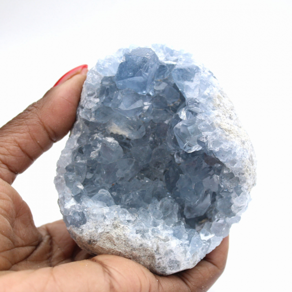 Rå Celestinprov - Kristallisering från Madagaskar