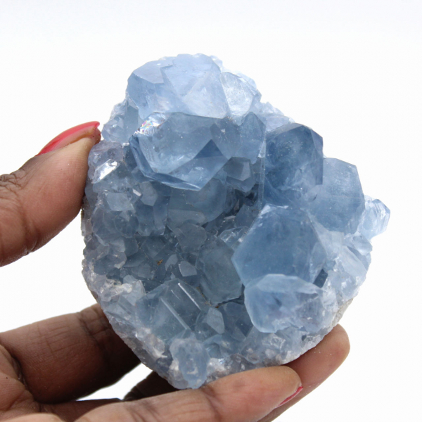 Litet block av kristalliserad celestin från Madagaskar