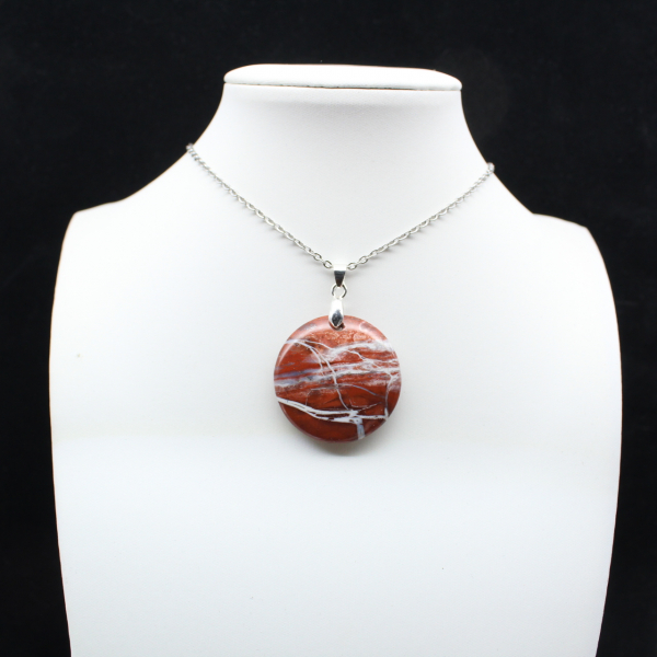 Röda jaspis-smycken från Madagaskar