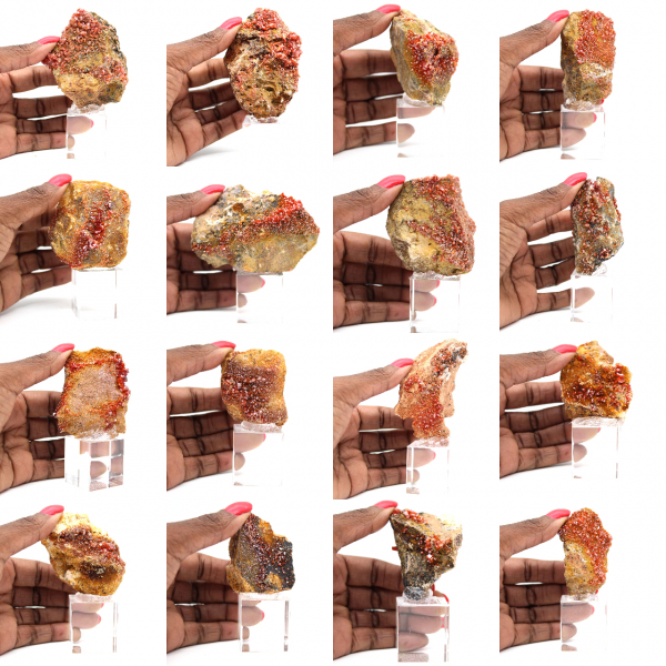 Vanadinit stenkristaller