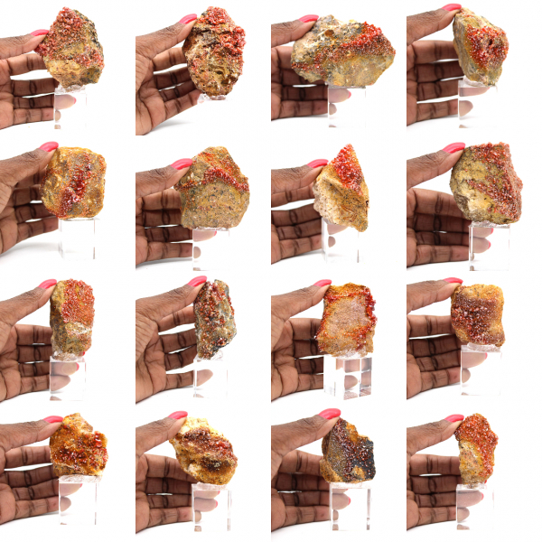 Vanadinit stenkristaller