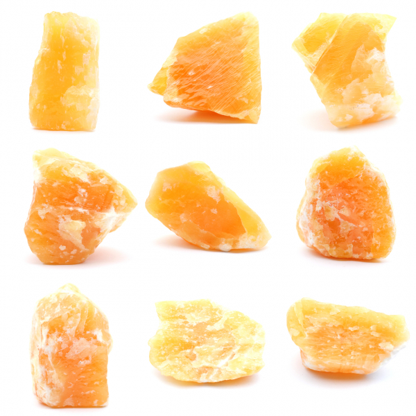 Orange kalcit från mexiko