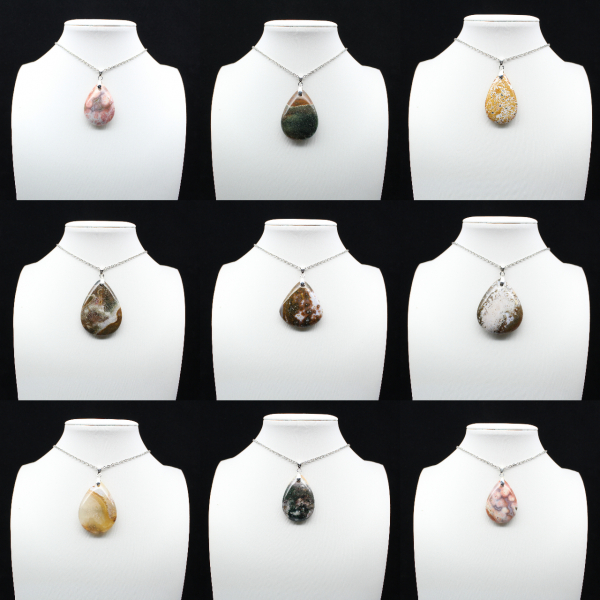 Imperial Jaspis Drop Pendant