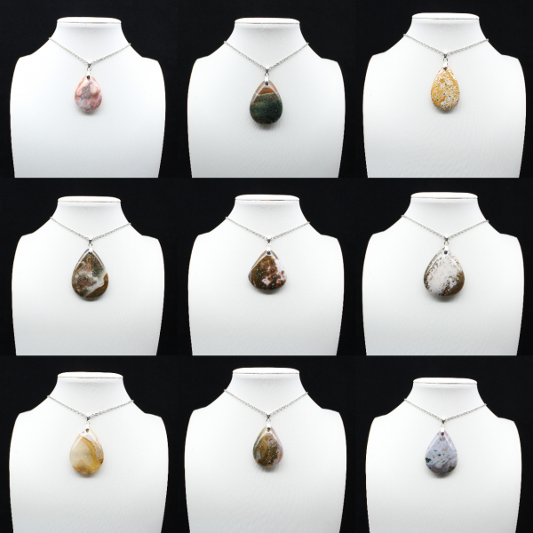 Imperial Jaspis Drop Pendant