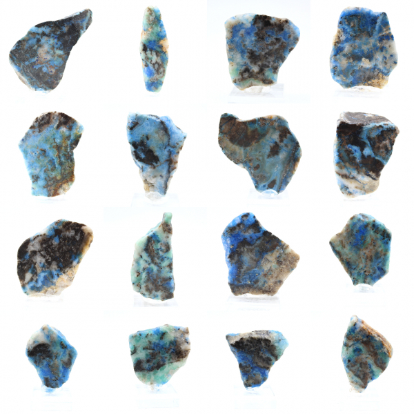 Azurit Malakit skiva för mineralsamling