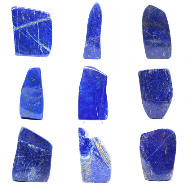 Dekorativt polerat lapis lazuli-block