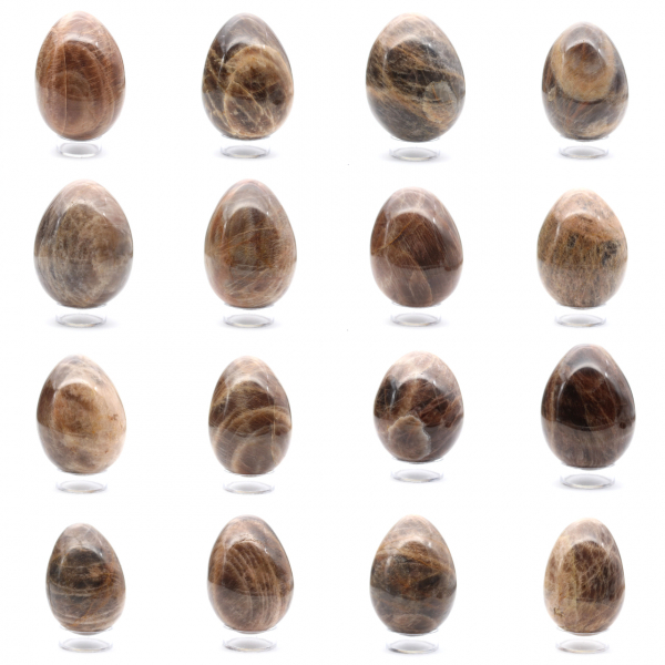 Svart månsten - Mikroklinägg 455g