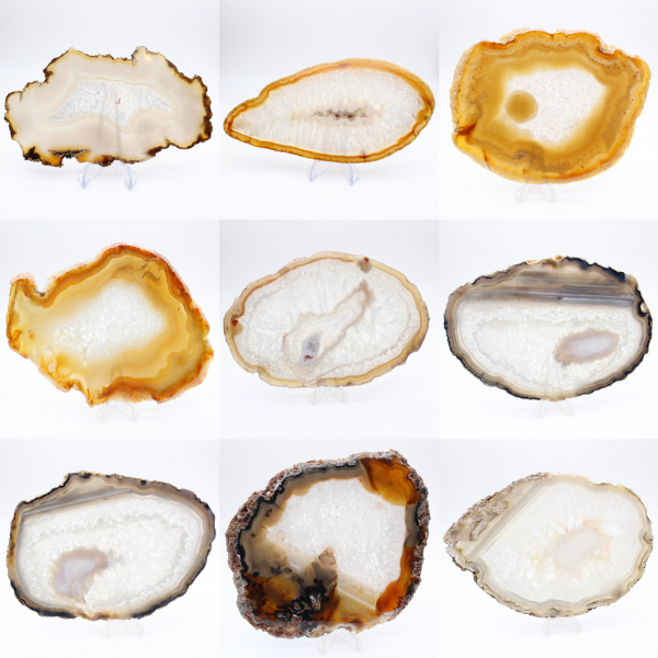 Naturlig brasiliansk agatskiva