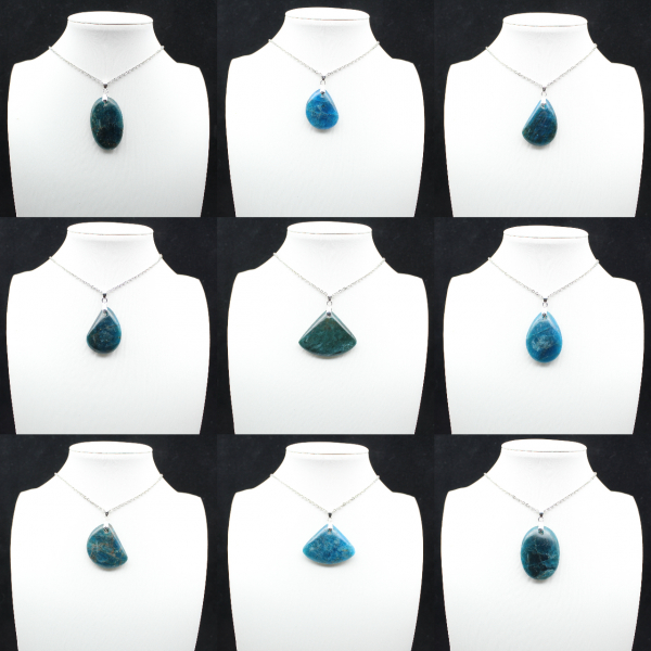 Blå Apatithänge från Madagaskar - Natursten