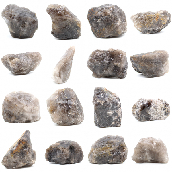 Rå rökkvarts från Madagaskar