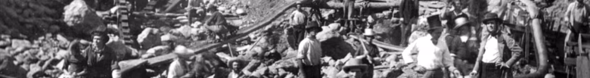 Historien om guldrushen i USA Mining on the American River near Sacramento circa 1852