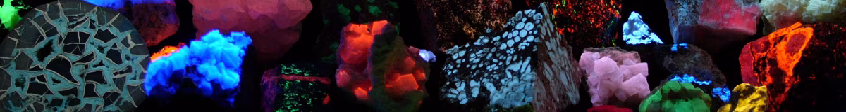 Fluorescerande mineraler: När stenar lyser i mörkret Fluorescent minerals hg