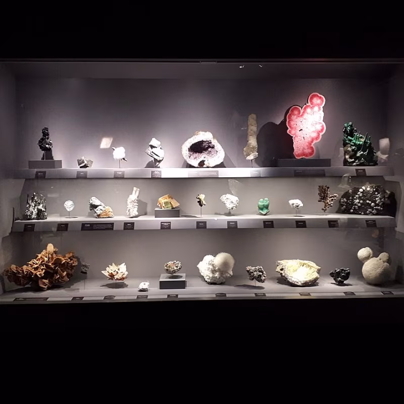 Geologi- och mineralogigalleriet på Jardin des Plantes i Paris Museum national histoire naturelle