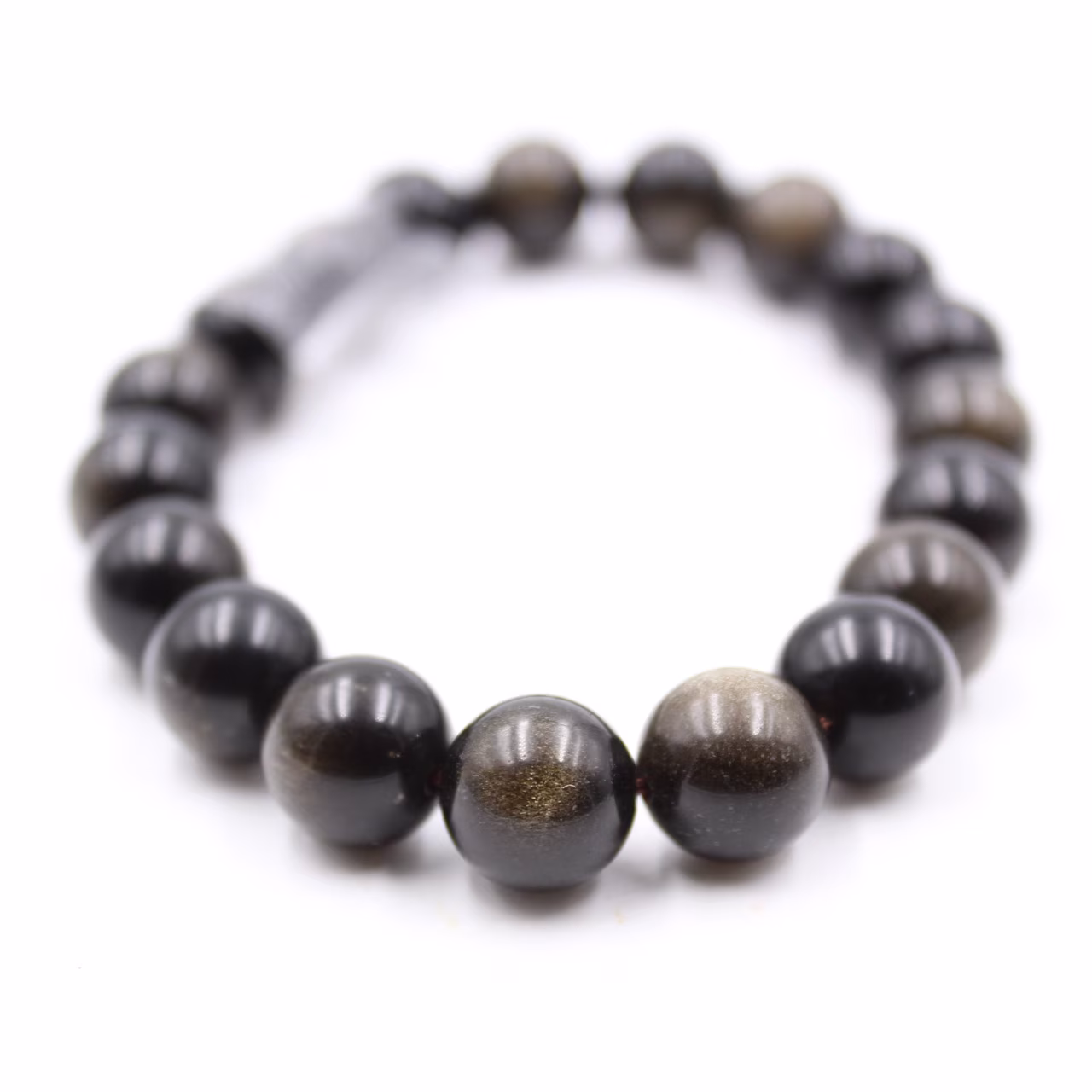 Obsidian Armband 10mm