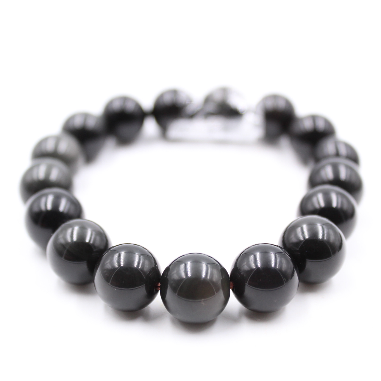 Obsidian Armband 12mm