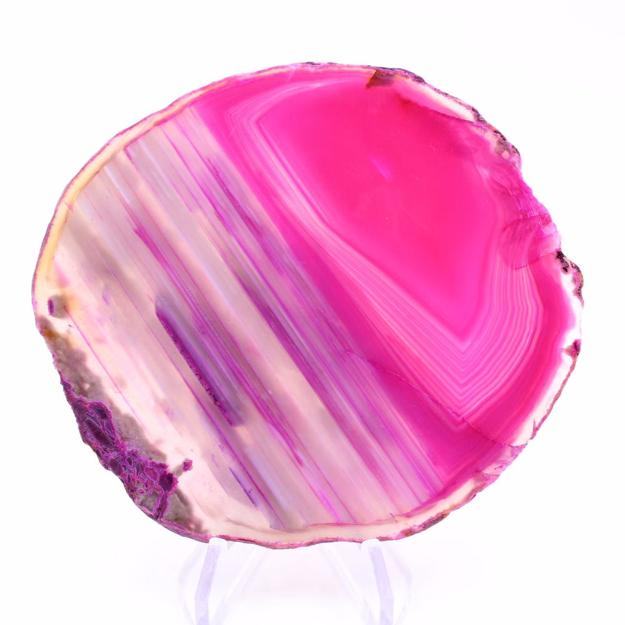 Skiva rosa agat