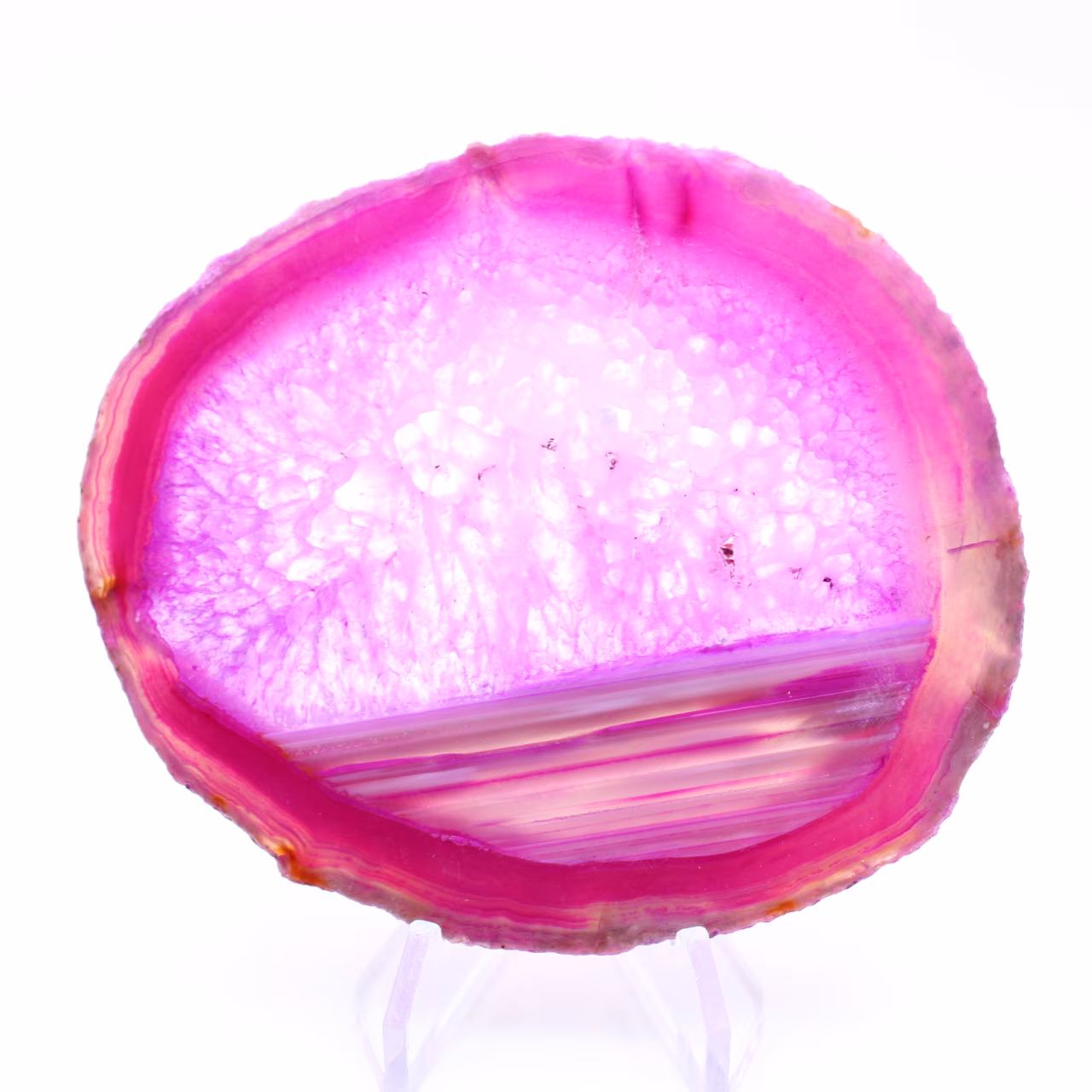 Skiva rosa agat