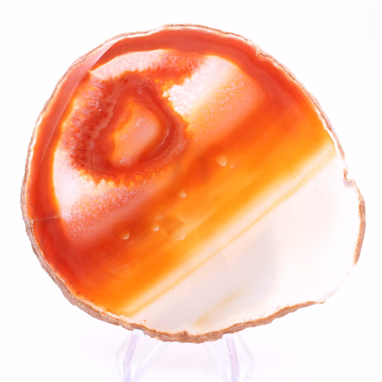 Skiva orange agat
