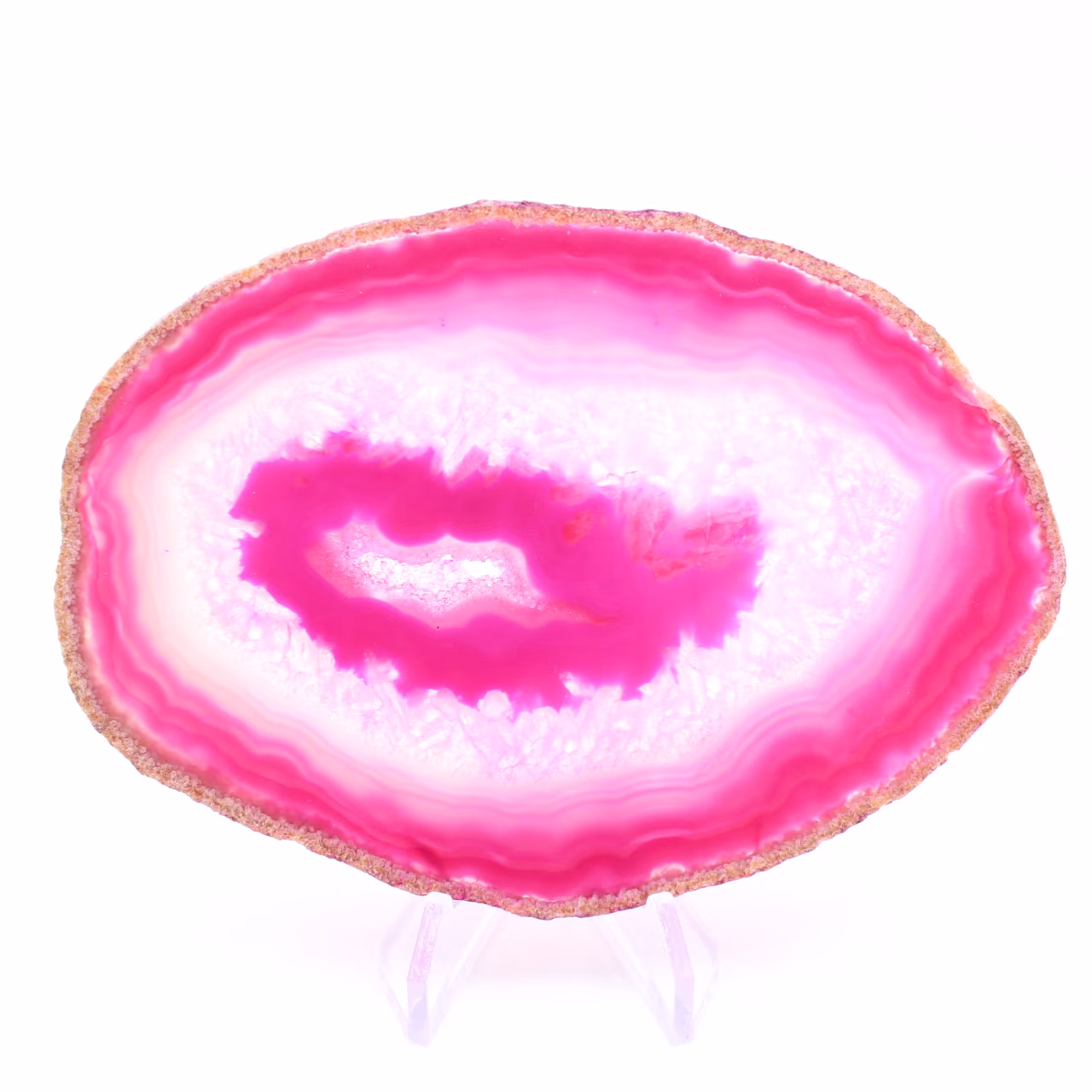 Skiva rosa agat