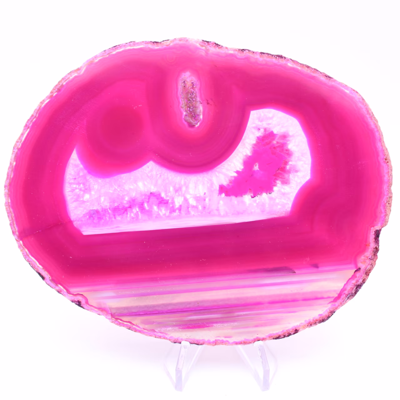 Skiva rosa agat