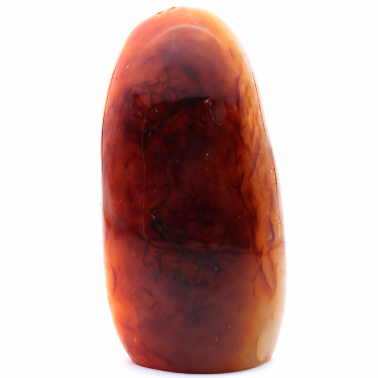 Polerad carnelian från Madagaskar