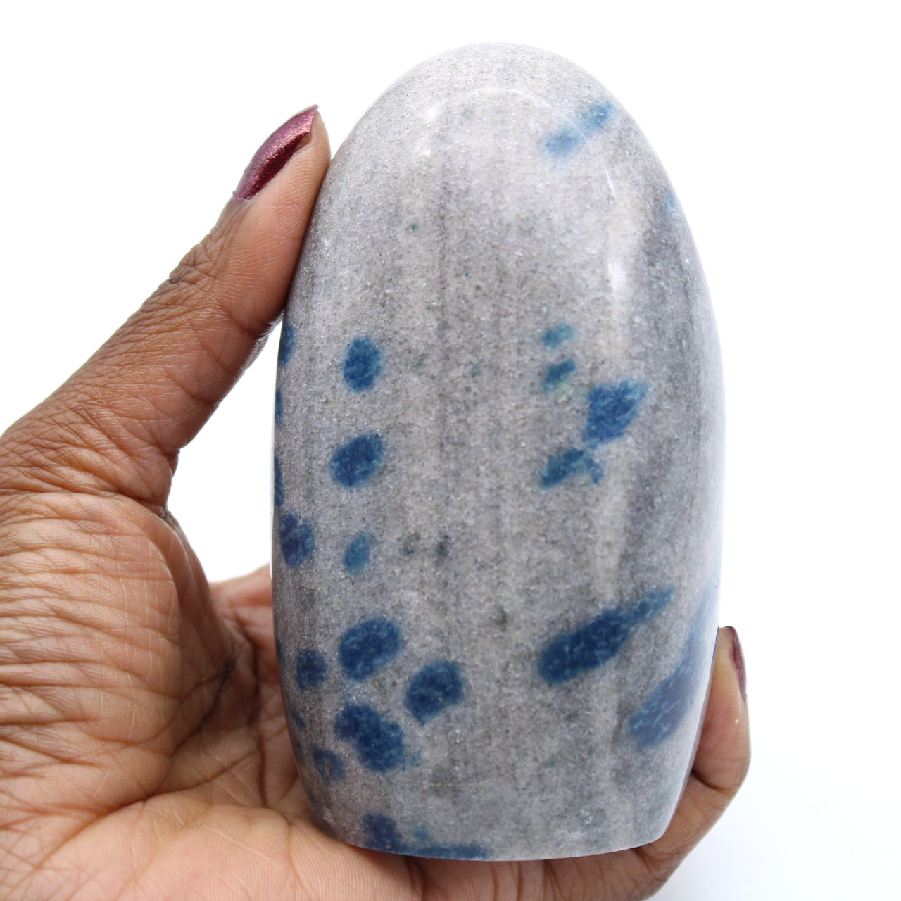 Polerad Lazulite från Madagaskar